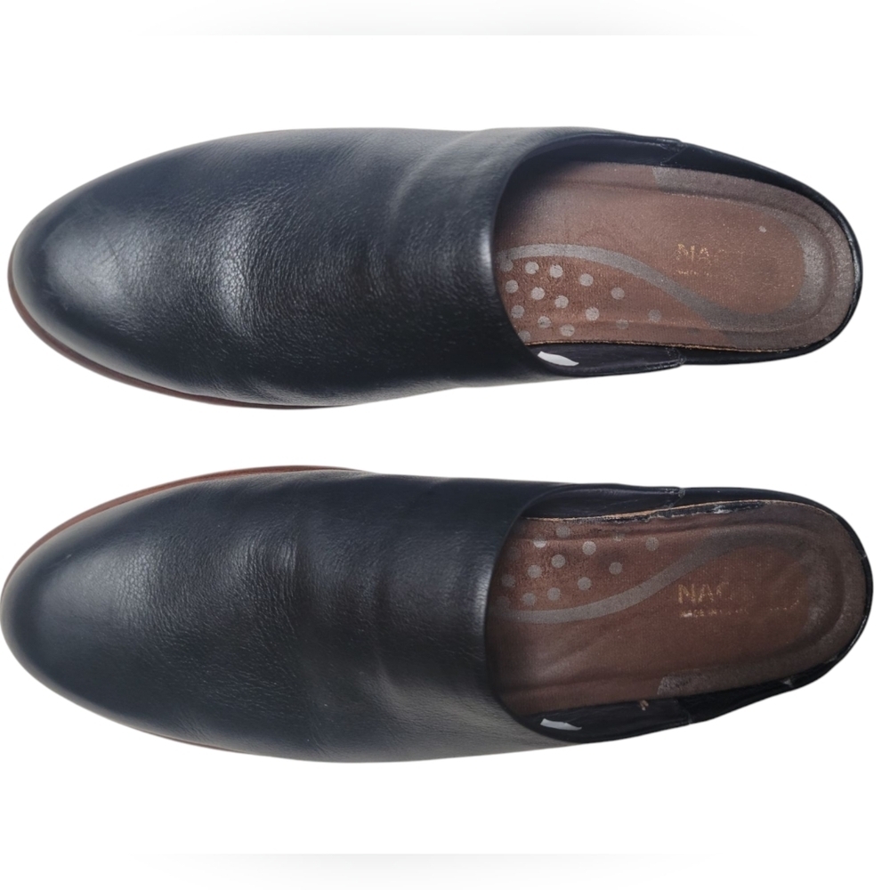 NAOT Footwear Women's Lodos Clog Soft Black Leather Size Euro 43 US 12 - Picture 7 of 9